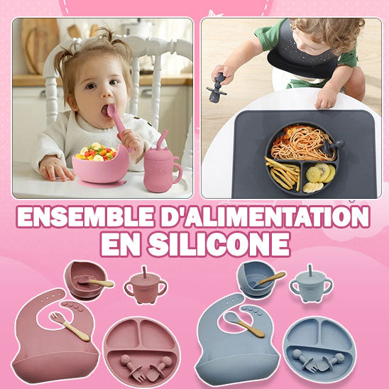 BAVOIR SILICONE - ENSEMBLE D'ALIMENTATION | BABYEATS™