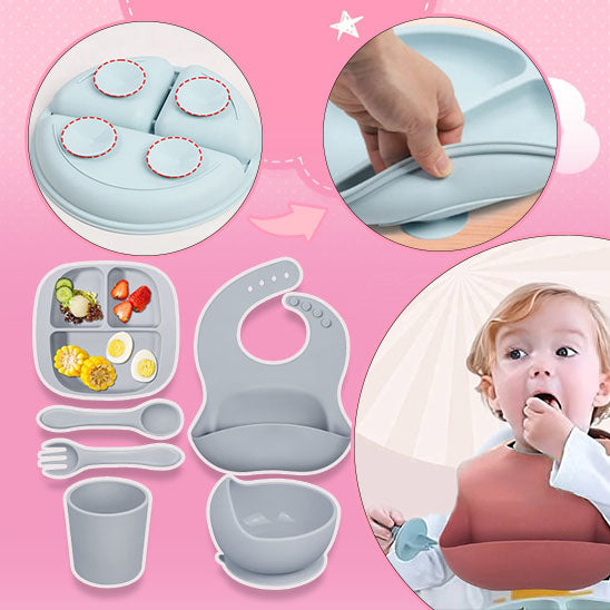 BAVOIR SILICONE - ENSEMBLE D'ALIMENTATION | BABYEATS™