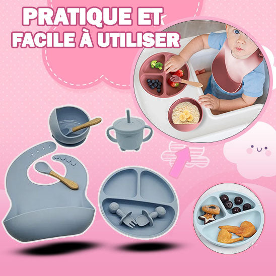 BAVOIR SILICONE - ENSEMBLE D'ALIMENTATION | BABYEATS™